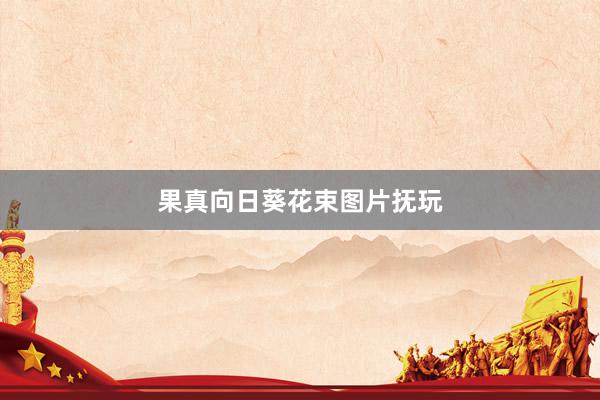 果真向日葵花束图片抚玩